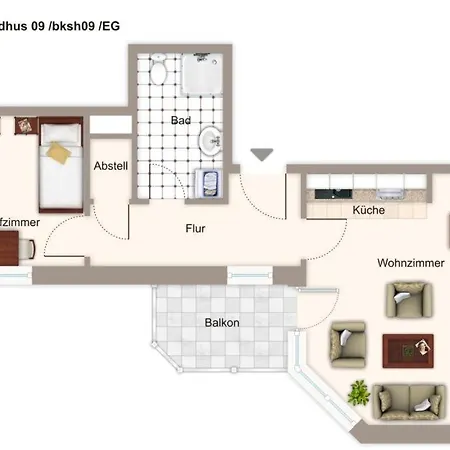 Διαμέρισμα Strandhus Strandhus 09 Borkum